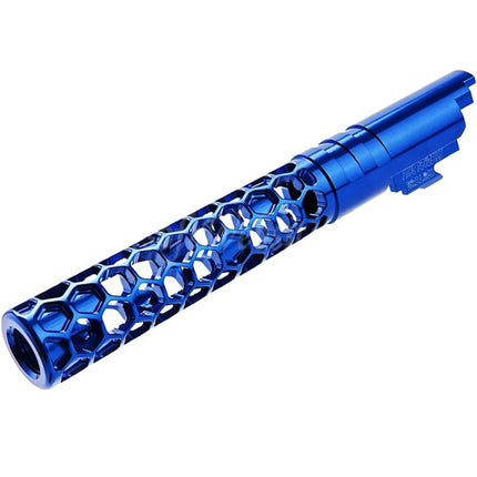 Canon extérieur Dr. Black en aluminium CNC 6063 de 5 pouces (125 mm) de style Favos + 11 mm de rotation dans le sens des aiguilles d'une montre pour pistolets Armorer Works AW WE-TECH Tokyo Marui Hi-Capa série 5.1 GBB Airsoft