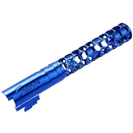 Canon extérieur Dr. Black en aluminium CNC 6063 de 5 pouces (125 mm) de style Favos + 11 mm de rotation dans le sens des aiguilles d'une montre pour pistolets Armorer Works AW WE-TECH Tokyo Marui Hi-Capa série 5.1 GBB Airsoft