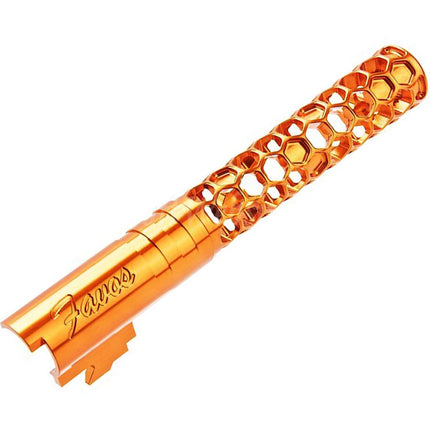 Canon extérieur Dr. Black en aluminium CNC 6063 de 5 pouces (125 mm) de style Favos + 11 mm de rotation dans le sens des aiguilles d'une montre pour pistolets Armorer Works AW WE-TECH Tokyo Marui Hi-Capa série 5.1 GBB Airsoft