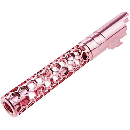 Canon extérieur Dr. Black en aluminium CNC 6063 de 5 pouces (125 mm) de style Favos + 11 mm de rotation dans le sens des aiguilles d'une montre pour pistolets Armorer Works AW WE-TECH Tokyo Marui Hi-Capa série 5.1 GBB Airsoft