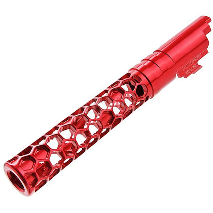 Canon extérieur Dr. Black en aluminium CNC 6063 de 5 pouces (125 mm) de style Favos + 11 mm de rotation dans le sens des aiguilles d'une montre pour pistolets Armorer Works AW WE-TECH Tokyo Marui Hi-Capa série 5.1 GBB Airsoft