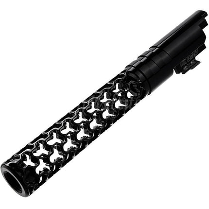 Dr. Black CNC 6063 Aluminum 5" Inches 125mm Geom Style Outer Barrel +11mm CW For Armorer Works AW WE-TECH Tokyo Marui Hi-Capa 5.1 Series GBB Pistols Airsoft