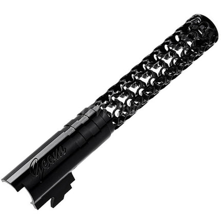 Dr. Black CNC 6063 Aluminum 5" Inches 125mm Geom Style Outer Barrel +11mm CW For Armorer Works AW WE-TECH Tokyo Marui Hi-Capa 5.1 Series GBB Pistols Airsoft