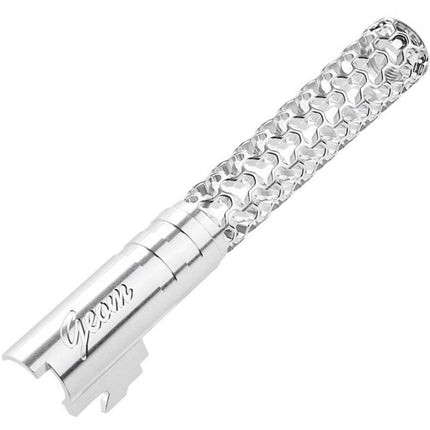 Dr. Black CNC 6063 Aluminum 5" Inches 125mm Geom Style Outer Barrel +11mm CW For Armorer Works AW WE-TECH Tokyo Marui Hi-Capa 5.1 Series GBB Pistols Airsoft